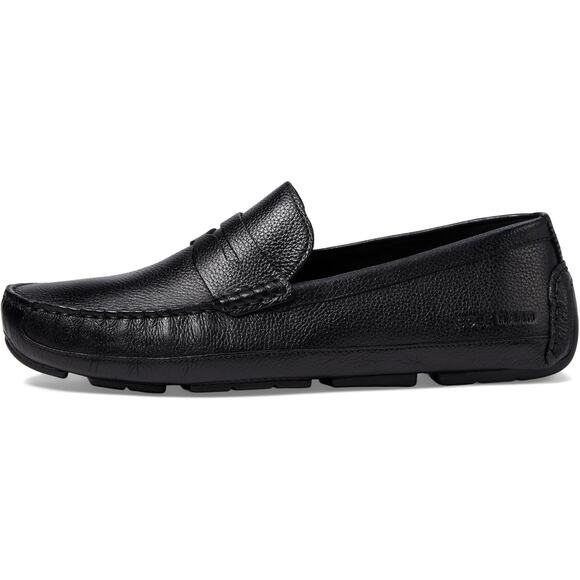 Cole Haan Mens Wyatt Slip On Penny Driver Loafer US 8.5 M Black Leather NIB - Picture 2 of 12